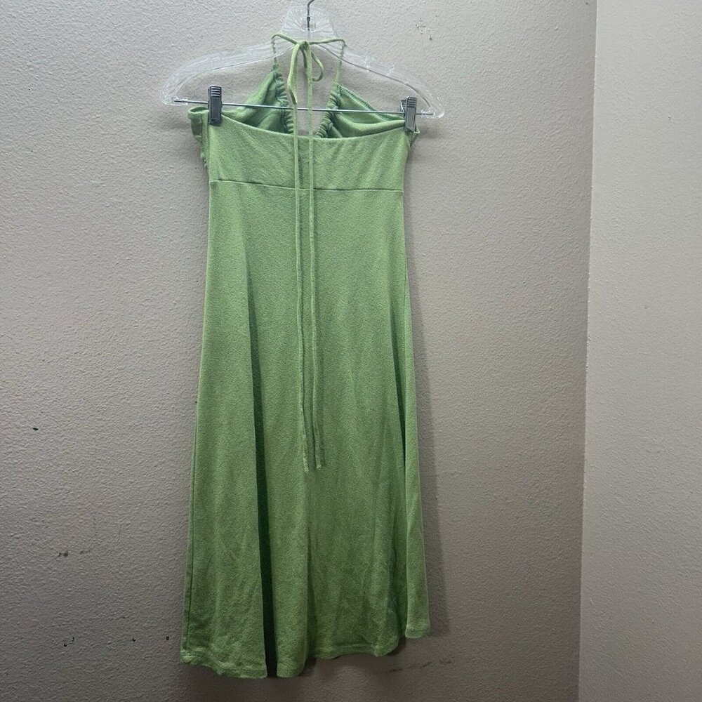 Vintage Michael Stars 90s Y2K Preppy Halter Dress Babydoll Fairy Beach Sundress - Picture 5 of 7